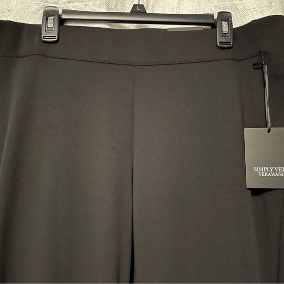 Simply Vera Vera Wang Pants - Simply Vera Vera Wang Bootcut Mid-rise trousers, black, L (NWT)
